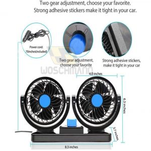 Auto Powerful 2 Speed Cooling Air Fan (Universal)